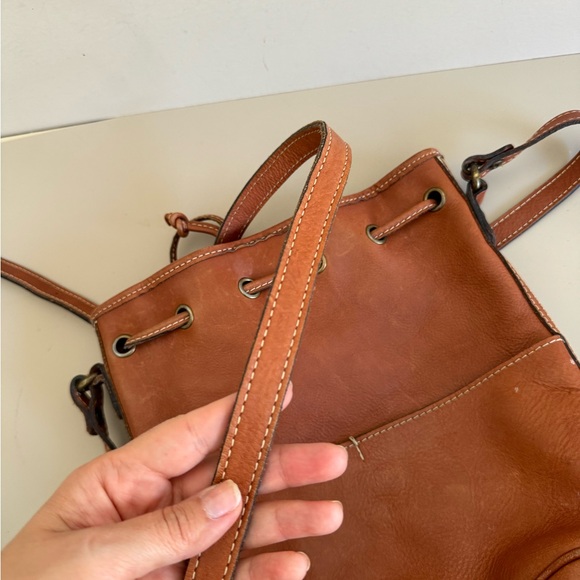 Patricia Nash Leather Crossbody Bucket Bag - Picture 6 of 9